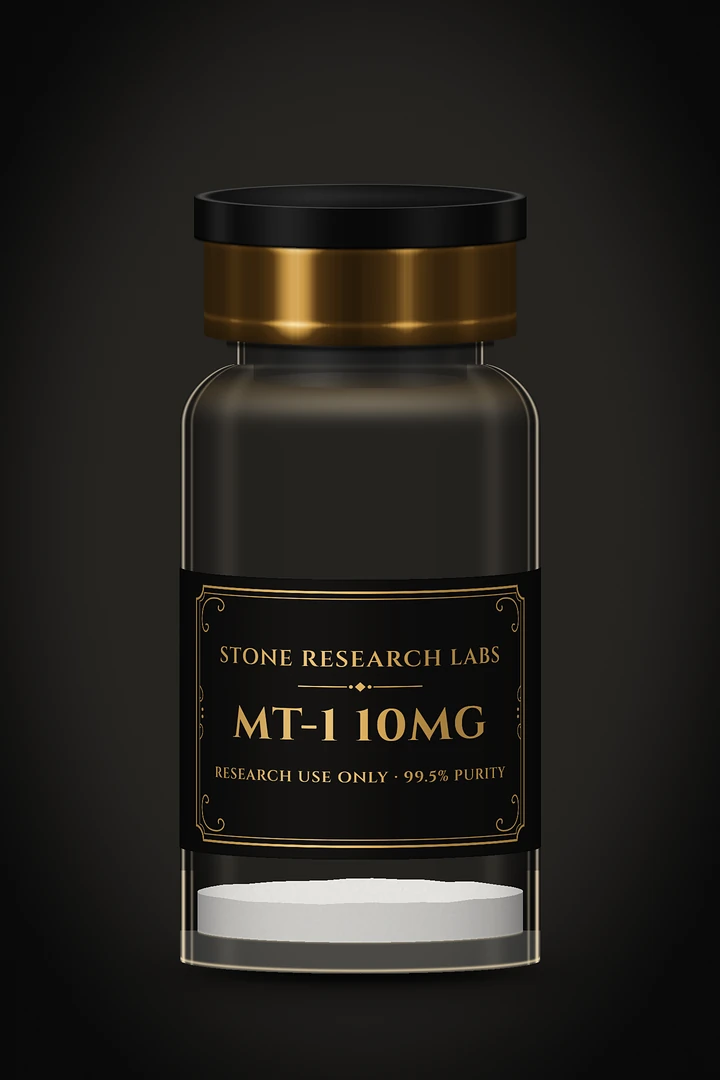 Stone Research Labs vial, MT-1 10 mg, research use only, 99.5% purity